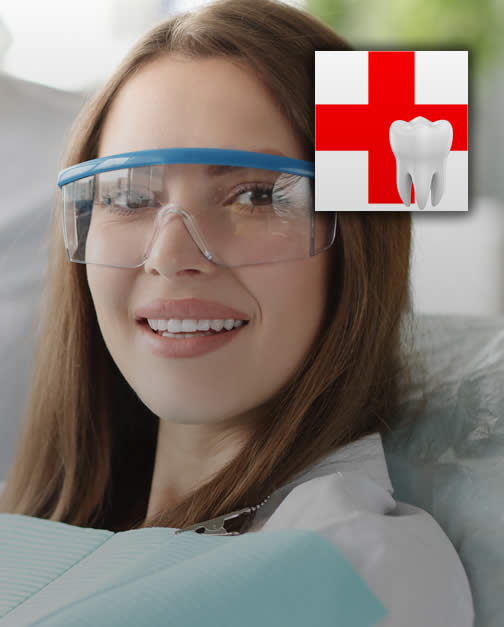 Close up of woman smiling sitting in dental chair Close up of woman smiling sitting in dental chair